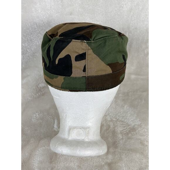 US Army Master Sergeant Hot Weather Hat Cap Size 7 Woodland Camo - Picture 2 of 7